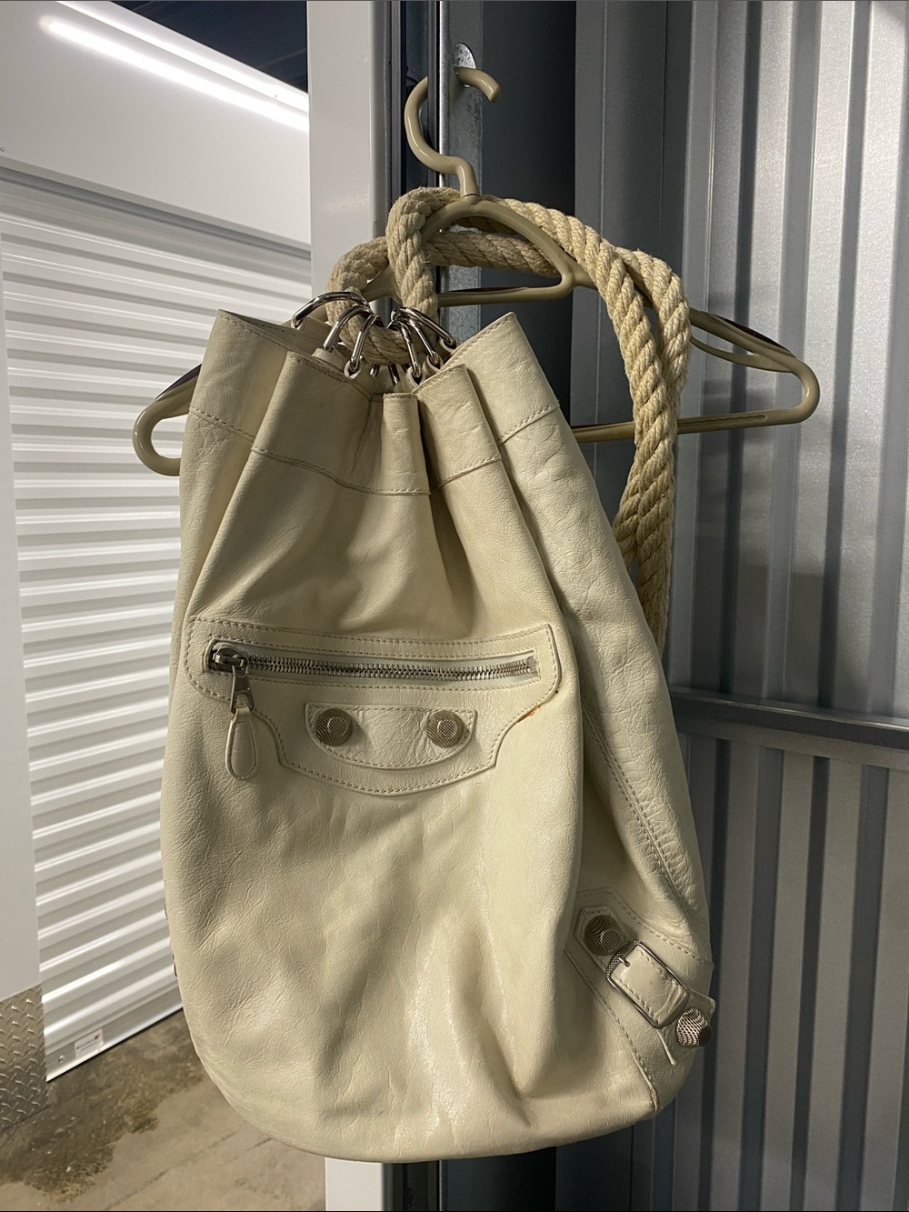 SUPER RARE Balenciaga Rope Handle City Sling Bag